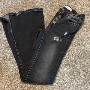 Flying Monkey Black Mid Rise Flare Jeans